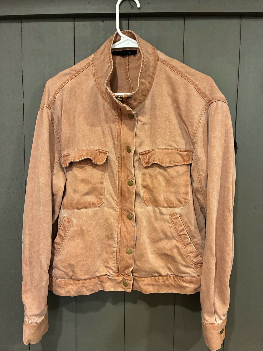 Jane and Delancey Women's Utility Jacket in Faded cognac